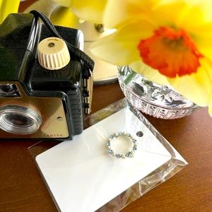 Vintage Blue/White Brooch